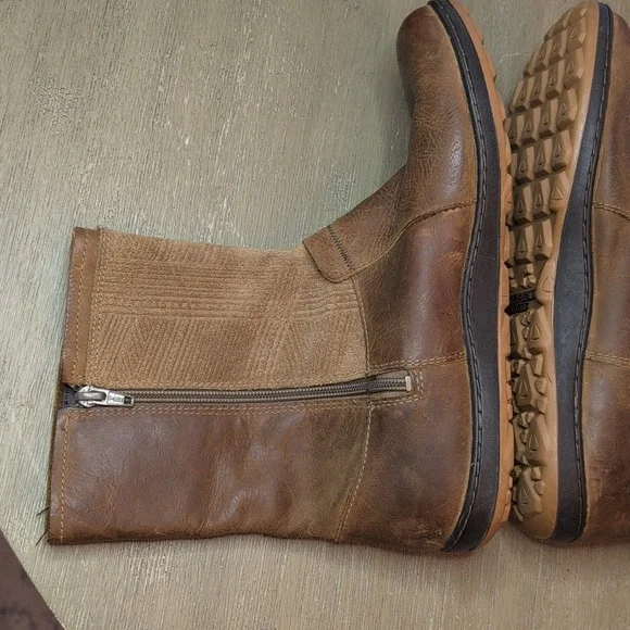 Merrell Ashland Vee Leather Suede Waterproof Mid Calf Boots Tan Women’s 10 - Picture 7 of 12